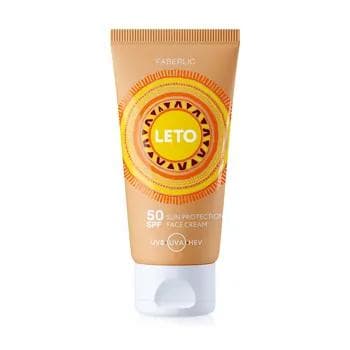 Ýüz üçin krem günden goraýyjy Faberlic SPF 50 "Leto", 50 ml