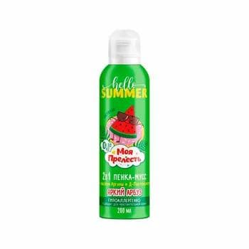 Çagalary suwa düşürmek üçin köpürjik-muss "Моя Прелесть" Яркий арбуз, 200 ml