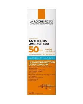Солнцезащитный увлажняющий крем La Roche-Posay Anthelios UVmune 400 SPF50+ для лица и кожи вокруг глаз, 50 мл