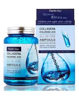 Сыворотка для лица FARM STAY Collagen Hyaluronic Acid All in One 250 мл