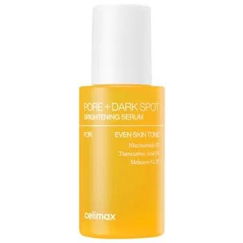 Ýüz üçin serum Celimax Pore+Dark Spot Brightening Serum gözenekleri kiçeldýär, 30 ml