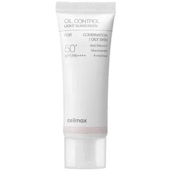 Лёгкий солнцезащитный крем для жирной кожи Celimax Oil Control Light Sunscreen SPF50+ PA++++ 50 мл