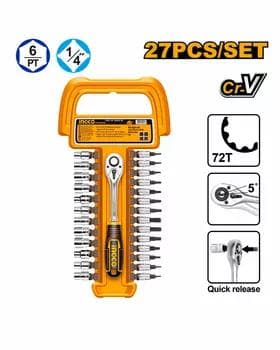 Acar golowka nabor 27pcs 1/4" (20)