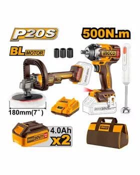 NABOR Boltowyort 20V 500Nm + Polirowka batareyli 20V 180mm (4)