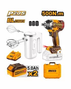 NABOR Boltowyort 20V 500Nm + Mixser 7.4V 60W (4)