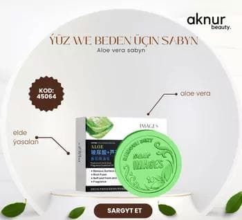 Images ýüz we beden üçin elde ýasalan aloe vera sanyny 100 gr