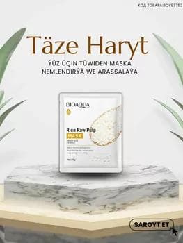 Bioaqua, Ak tüwi ekstraktly mata ýüz maskasy , 25g
