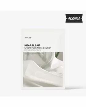 Барьерная тканевая крем-маска с хауттюйнией Anua Heartleaf Cream Mask Night Solution 25ml*10ea