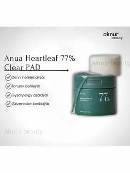 Отшелушивающие пэды с хауттюйнией и PHA-кислотой Anua Heartleaf 77% Clear Pad 160ml
