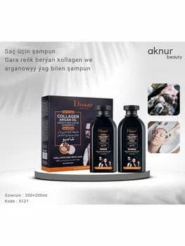 DISAAR Набор Оттеночный COLLAGEN Argan Oil (Краситель + Шампунь-Проявитель) Natural Black 200мл