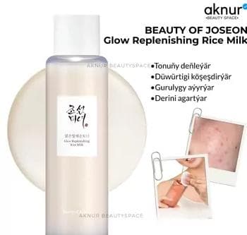 Beauty Of Joseon Glow Replenishing Rice Milk tonuňy deňňleýär düwürtügi köşeşdirýär derini agartýar 150 ml
