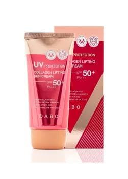 Dabo ýygyrtly ýüzler üçin Collagenli günden goraýjy SPF50 krem 70 ml