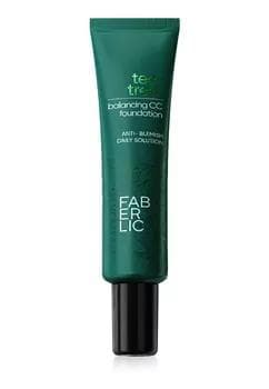Ýüz reňkini sazlaýjy krem Faberlic Tea Tree Balancing CC, öwüşgini tebigy gülgüne, 6661, 30 ml