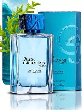 Eau de Toilette Oriflame Mister GIORDANI AQUA, 75 ml, erkekler üçin