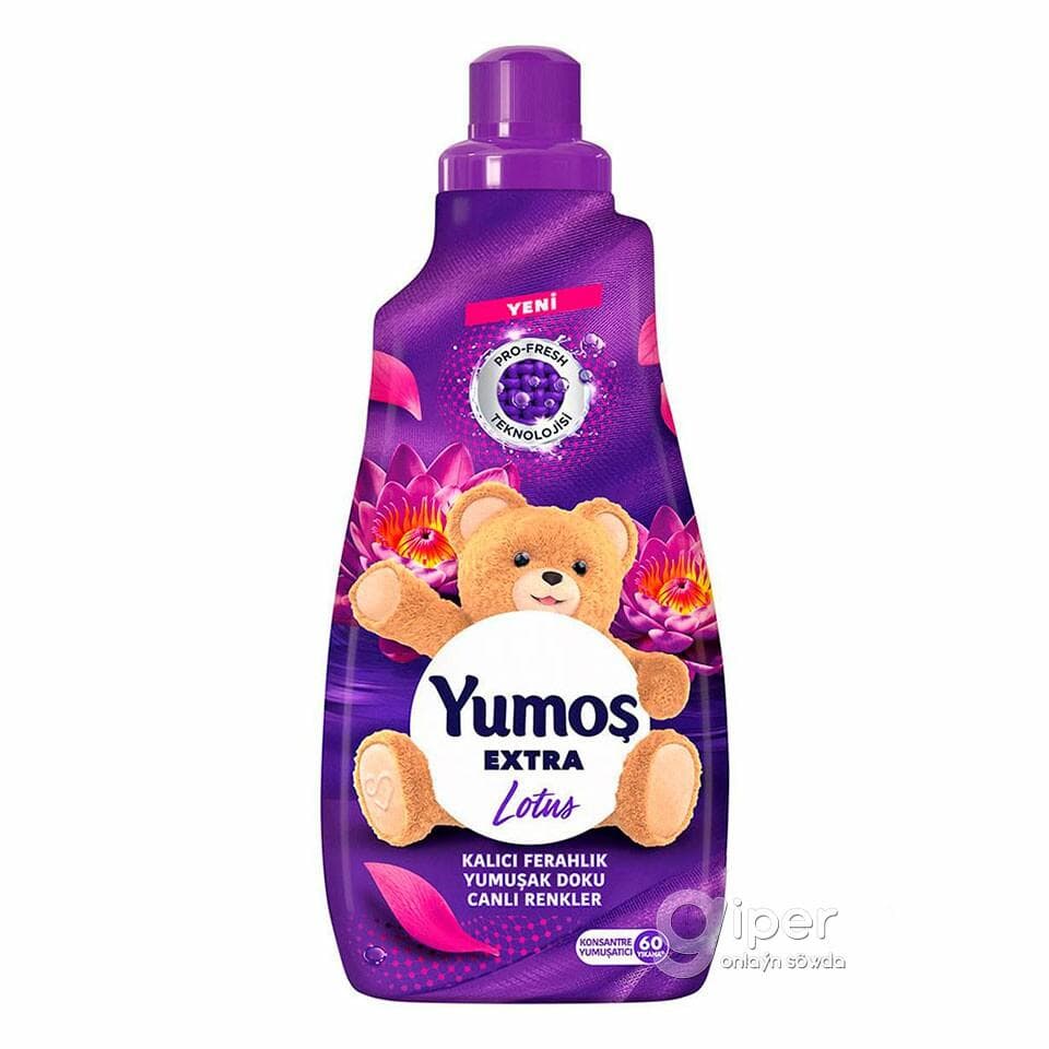Konsentrirlenen geýim ýumşadyjy Yumoş extra "Lotus", 1440 ml