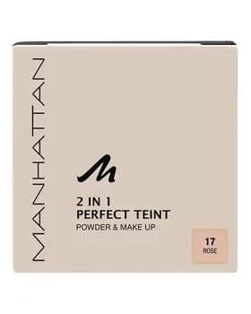 Пудра компактная - Manhattan 2 in 1 Perfect Teint Powder & Makeup №17