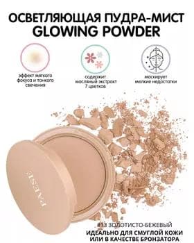 Пудра сияющая - Paese Glowing Powder №13