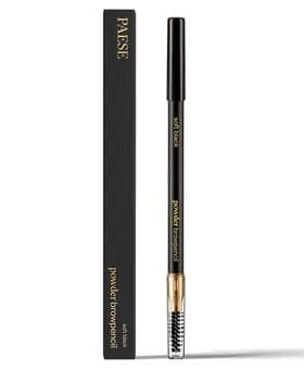 Карандаш для бровей - Paese Powder Brow Pencil SOFT BLACK