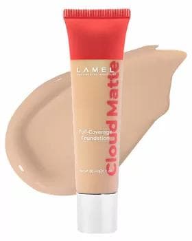 Тональный крем - Lamel Cloud Matte Full-Coverage Foundation №04W