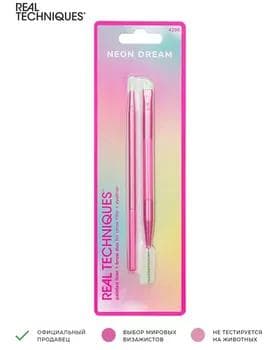 Kist makiýaž üçin - Real Techniques Neon Liner Brow Duo Brush 4296