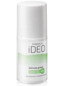 Deodorant-antiperspirant Delicate Green IDEO Faberlic 2591, 50 ml
