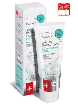 «Giňişleýin ideg» konsentrirlenen diş pastasy Expert Pharma Faberlic 3871, 75 ml