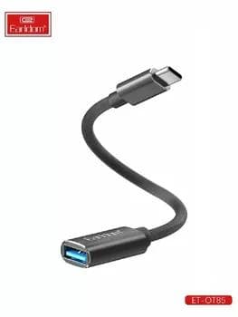 Переходник на USB для Type C Earldom ET-OT85, черный