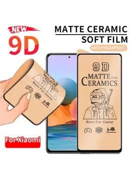 Eplenýän Goraýjy Plýonka Ceramics Matte (Matowy) Redmi 9/ RM 9I / RM 9A/ RM 9C/ RM 9C NFC/ Mi Poco M2/ VI U3/ Y19/ Y5S (Gara Ramka)