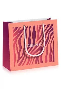 Пакет подарочный Faberlic "Саванна" 780933, размер L (24х21х10 см.)