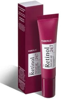 Göz üçin ýumşaklandyryjy krem Retinol 24/7 Faberlic 12157, 15 ml