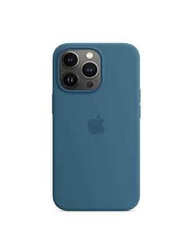 iPhone 13Pro Leather Case Gök Çehol