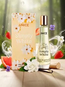 Parfýumeriýa suwy zenanlar üçin Unice Simply White, 50 ml