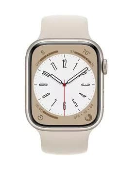 Apple Watch Series 8 41 мм Aluminium Case, starlight Sport Band