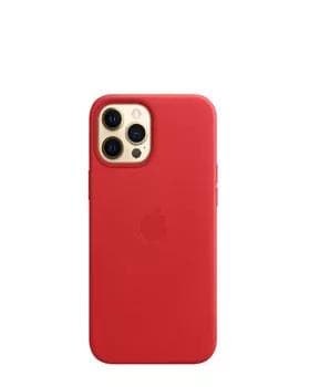 iPhone 13Pro Leather Case Gyzyl Çehol