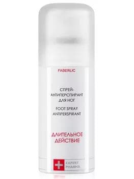 Aýaklar üçin antiperspirant spreý Expert Pharma Faberlic 3613, 100 ml.