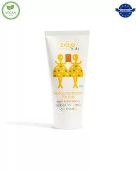 Çagalar üçin diş pastasy biskwitleri we vanil doňdurmasy tagamly 50 ml