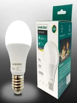 Lampa Akko Star 9W E27 6500k