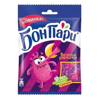 Çeýnelýän marmelad Бон Пари "Веселые Кошмарики" 75 gr