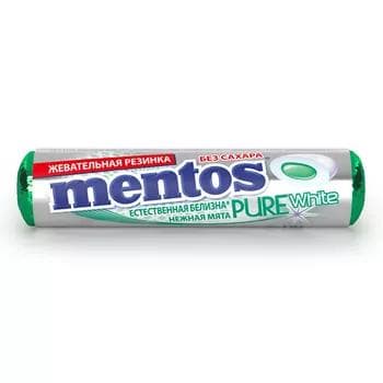 Sakgyç Mentos "Pure White" az narpyzly, 15.5 gr