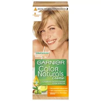 GARNIER Color Naturals saç üçin durnukly iýmitlendiriji krem-kraska, 8 Bugdaý