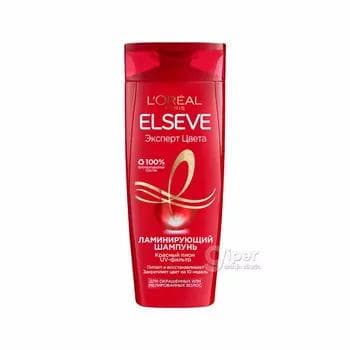 Elseve Laminirleýji şampun-ideg "Reňk eksperti", reňklenen we melirlenen saçlar üçin, 250 ml