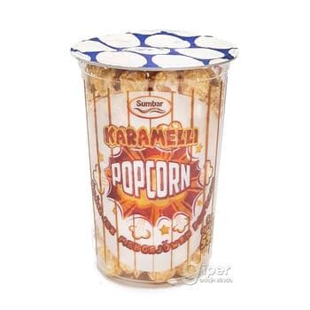 Popkorn "Sumbar" karamelli ýeňiljek mekgejöwen patragy, 55 gr