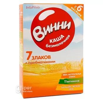 Süýtsiz şüle Винни 6 aýdan başlap. 7 däneli, 200 gr