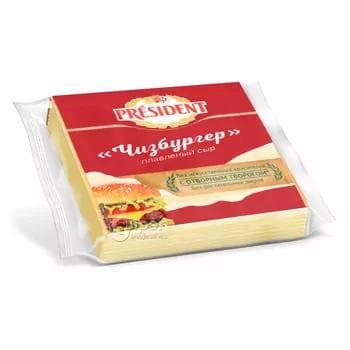 Ereme peýnir President "Чизбургер" 40%, 150 gr