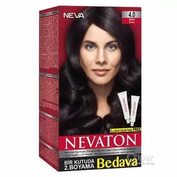Saç üçin berk durujy krem-kraska Nevoton, reňki - 4.0 Kofe, 215 ml
