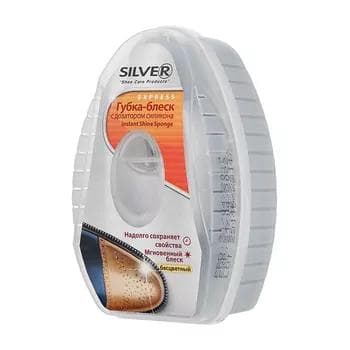 Aýakgap üçin Parlak gubka Silver Express silikon dozatorly, reňksiz, 6 ml