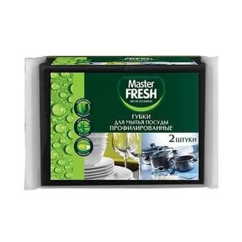 Gap-gaç ýuwmak üçin profilirlenen gubka Master Fresh, 2 sany