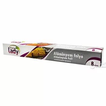 Iýmit üçin alýumin folga "Miss Lady", 8 metr
