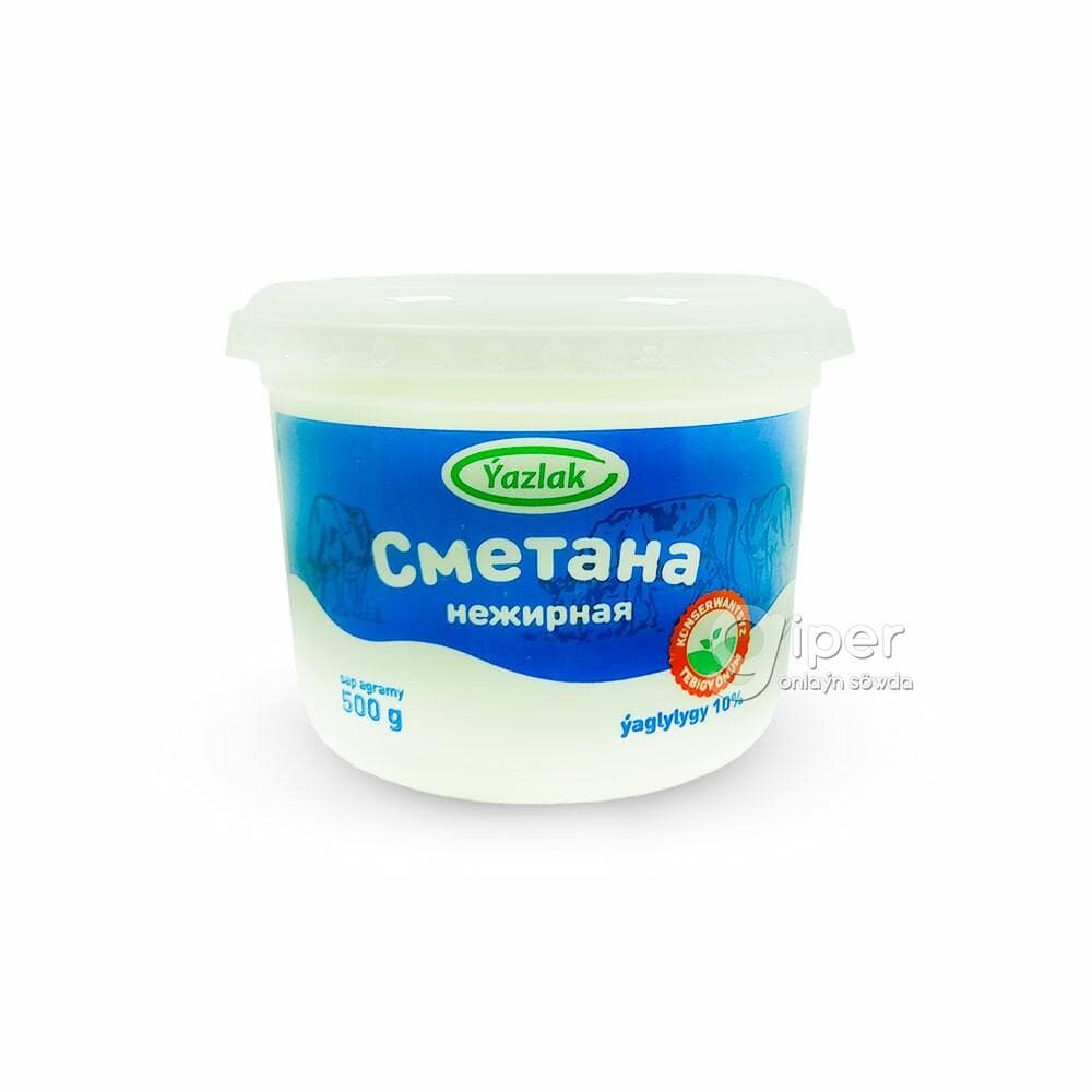 Сметана нежирное 10% 500г