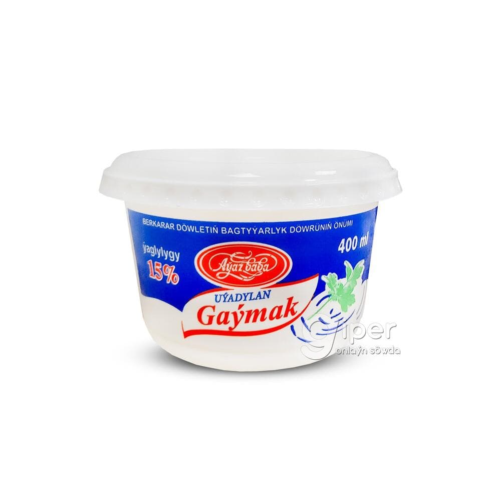 Сметана "Aýaz baba", 15% 400 г